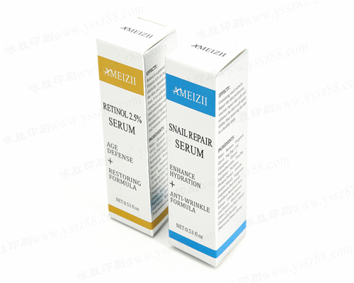 化妝品紙盒/白卡紙覆膜防水